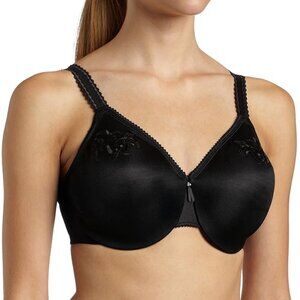 Wacoal 85154 Slimline Seamless Minimizer Underwire Bra 36DD BLACK
